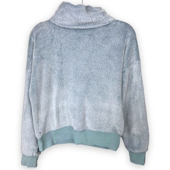 Z By Zella Women’s Fleece Turtleneck Pullover Sweatshirt S Small Sweater Blue - Picture 4 of 12